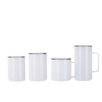 뜨거운 판매 12oz 14oz 16oz 24oz 절연 진공 이중 벽 스테인레스 스틸 커피 우유 머그 (손잡이 포함)