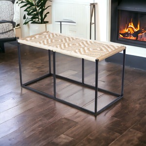 Modern Design Outdoor <b>Dining</b> <b>Table</b> Wicker <b>Rattan</b> Rope Home Restaurant Living Room furniture <b>table</b> - Product Image 2