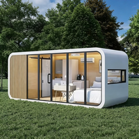 Cabane préfabriquée modulaire personnalisable de type Apple pour bureau, atelier, entrepôt et kiosque de vente au détail