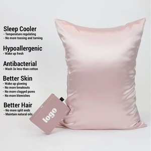 Commercio all'ingrosso vera federa di seta e maschera per gli occhi set 100% federa di seta di gelso organico con scatola regalo con cerniera - Product Image 4
