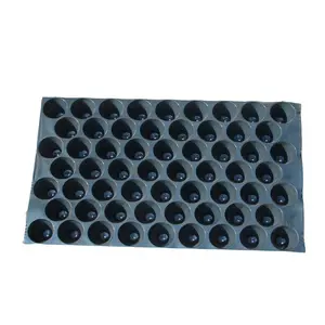 Durable 60g Black PVC Honeycomb Plate Nursery Pots Growing Seeds Tray For Seedling Tray For Nurseries