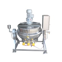 Machine à faire bouillir le sucre, marmite de cuisson industrielle à enveloppe huileuse