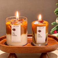 Eiskaffee-Aromatherapie Tassenförmige Duftkerze aus Gelee-Wachs für Heimdekoration & Geschenke, Bars, Thanksgiving & Ostern
