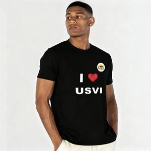 Lightweight and Breathable the United States Virgin Islands Fan <b>T</b>-shirt for Summer Outdoor Gatherings and Matches Promotion - Product Image 3