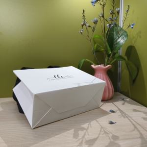 Custom Logo Luxury Party <b>Paper</b> Gift Carry <b>Paper</b> Shopping <b>Bag</b> With Ribbon Handle for Jewelry - Product Image 2