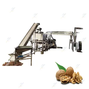 Descascador de biscoitos descascando equipamento de processamento automático industrial máquina quebra-nozes noz Pecan