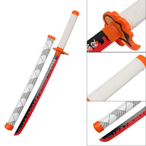 Hot Demon Slayer <span class=keywords><strong>Rengoku</strong></span> Kyoujurou Kidults Jeu de Rôle En Bois Anime Prop Court Mini <span class=keywords><strong>Katana</strong></span> Jouet Épées pour Cosplay Garçons Filles - Product Image 2