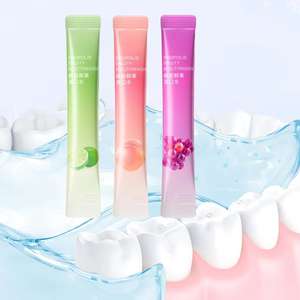 Los más vendidos de Amazon Paquetes de <span class=keywords><strong>enjuague</strong></span> <span class=keywords><strong>bucal</strong></span> desechables de menta fresca sin alcohol y fluoruro Tiras de <span class=keywords><strong>enjuague</strong></span> <span class=keywords><strong>bucal</strong></span> para una higiene <span class=keywords><strong>bucal</strong></span> superior - Product Image 5