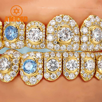 Ensemble de lune de miel Moissanite diamant Grillz pour les dents Vvs Moissanite Grills S925 mode Hip-Hop bijoux fins pour hommes femmes
