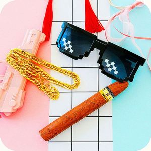 Lunettes de soleil carrées mosaïques personnalisées avec logo, vente en gros, tendance, pas chères, amusantes, pour hommes et femmes, pour fêtes - Product Image 2