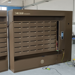 Factory Supply Modern Steel Cluster Mailbox Electronic Combination Lock Free-Standing Outdoor Parcel Lockers for Apartment - Product Image 1