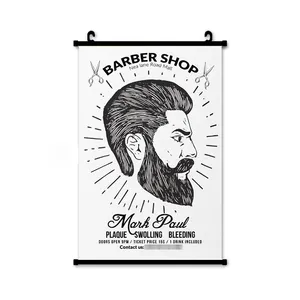 Barbershop Vintage oil head hairstyle picture hanging picture men's modeling barber shop decorative picture poster