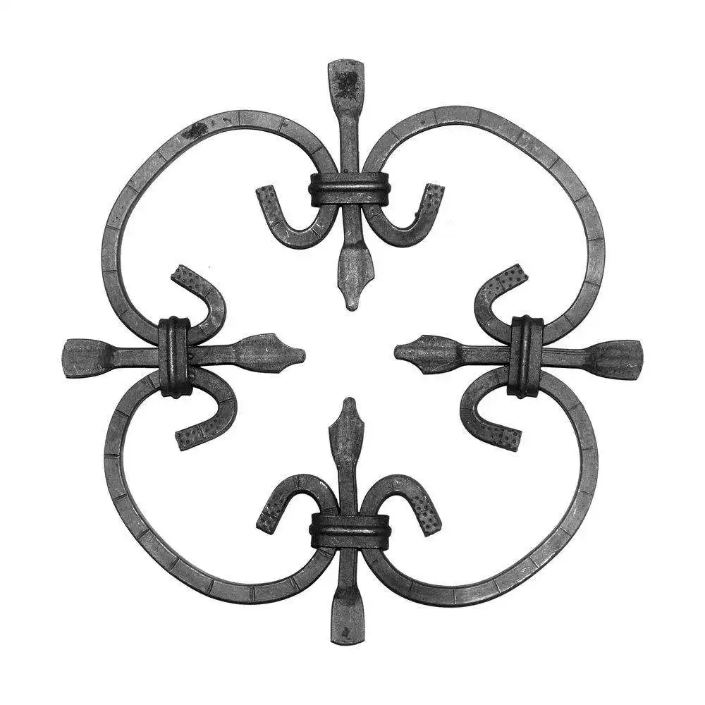 Cheap Wrought Iron Fence Rosettes Panels Wholesale Wrought Iron Fence Rosettes