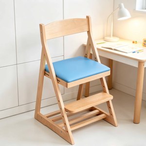 Silla Alta de Madera Moderna 3 en 1 Ajustable y Plegable con Cojín para Bebés de 6 Meses a 5 Años - Product Image 2