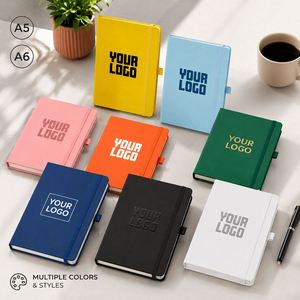 PU Leather Notebook Embossed Logo Custom Cover Business Gift Office Meeting Personal Journal Notebook Custom Pu Leather Notebook - Product Image 1