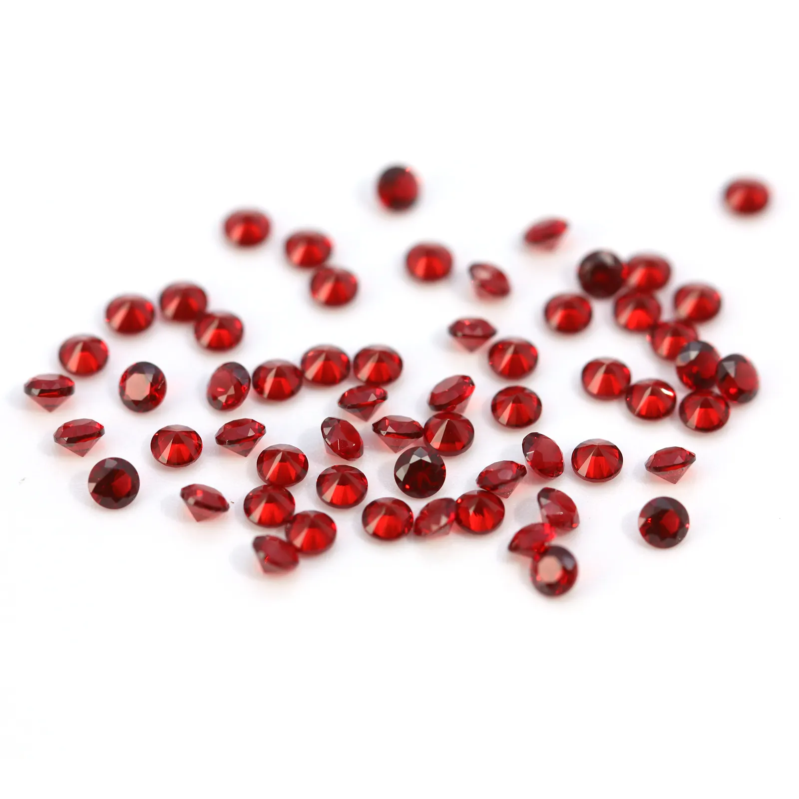 Factory Price Wholesale High Quality 5 A Loose red Nano Crystal Glass Gemstone ruby For Jewelry/Inlay/Ring/Earrings/Pendant