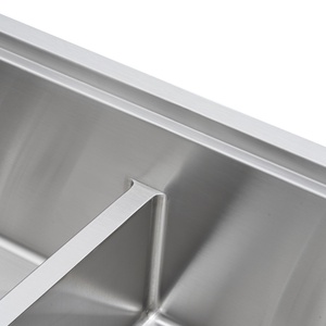 Éviers de <span class=keywords><strong>cuisine</strong></span> double cuve en acier inoxydable 304 à montage par le haut, design personnalisé, vente en gros, à prix abordable - Product Image 5