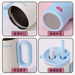 Double Layer Vacuum <b>Insulated</b> <b>Mug</b> 316 Stainless Steel With Handle 750Ml Travel Cup Portable Outdoor Water Bottle - Product Image 3