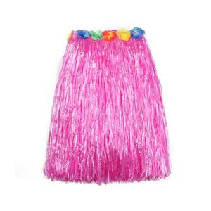 Jupe en herbe bon marché jupes hawaïennes Luau Hula double couche faveurs fournitures multicolores pour adultes - Product Image 3