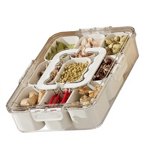 Boîte à collation en verre transparent pour la cuisine, empilable, portable, 6 compartiments, bac de rangement alimentaire, micro-ondable, étanche, réfrigérateur - Product Image 4