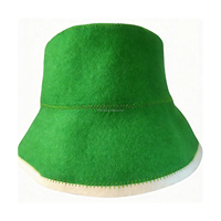 Chapeau de Bain en Laine Résistant à la Chaleur, Chapeau de Pêcheur, Bonnet de Sauna, Couleurs Personnalisées, Logo, Vente en Gros, Fournitures SPA, Durable, Confortable, Doux