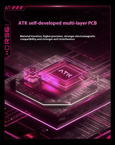 Sitio web de compras en línea de Alibaba ATK RS6 Teclado de eje magnético Juego Teclado mecánico Teclado de aluminio intercambiable en caliente con cable - Product Image 3
