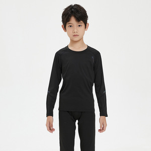 Camiseta Deportiva Ajustada para Hombre, Otoño Invierno, Forrada de Felpa, Gruesa, de Secado Rápido, Elástica, Ropa Interior Térmica - Product Image 5
