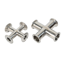 Tri-Clamp Style Food Grade Equal Tee & Cross 304/316 SS Tuberías de alimentos pulidas, de fácil montaje y extracción