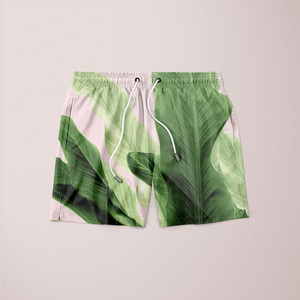 Pantaloncini Jungle con Stampa Foglie di Banana - Product Image 1