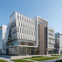 Panneau en aluminium moderne à double couche revêtu de PVDF, écologique, anti-UV, ignifuge, imperméable, pour villa en climat froid en Asie centrale