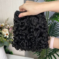 Extensiones de Cabello Románticas SDD, 100% Cabello Humano, Color Natural 1B