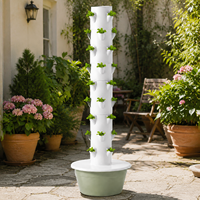Système hydroponique vertical multifonctionnel à 9 niveaux pour la culture de légumes à feuilles vertes avec arrosage automatique
