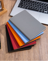 Carnet promotionnel scolaire A5, couverture en cuir souple, impression de logo personnalisable, 100 feuilles, reliure sans fil parfaite