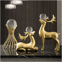Décoration d'Intérieur Moderne Luxe Art Nordique pour Table Salon, Ornements en Macramé et Accessoires en Cristal Doré pour la Maison