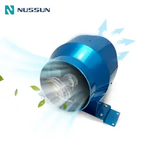 EC Fan motoru küçük 100 mm AC sessiz 4 inç elektrikli 220V inline kanal fanı