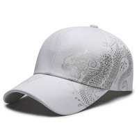 Gorra de béisbol de baile callejero de hip-hop personalizada con patrón de dragón chino para hombres y mujeres