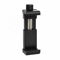 Support de téléphone réglable, pince de téléphone rotative pour trépied avec vis 1/4 pour diffusion en direct, vlogging, photographie