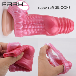 Funda de pene suave FRRK con anillo para bolas, nudo de perro, ojo grande, extensor de pene, fundas, <span class=keywords><strong>disfraz</strong></span> de pene, placer sexual adicional, juguetes de sex shop - Product Image 3