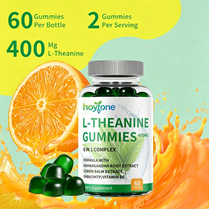 Gomitas <span class=keywords><strong>de</strong></span> L-Teanina 6 en 1 Personalizadas OEM, 400 mg <span class=keywords><strong>de</strong></span> GABA, Ashwagandha, 5-HTP, Calmante, Alivio del Estrés, Sueño Reparador, Gestión <span class=keywords><strong>de</strong></span> Energía Vegana - Product Image 3