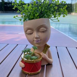 Высокое качество, сочные горшки, декоративные украшения для дерева, Липо для игры на барабанах, комнатные поделки, упакованные в картонную коробку - Product Image 4