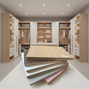 Panneau de contreplaqué <span class=keywords><strong>mélaminé</strong></span> <span class=keywords><strong>blanc</strong></span> de 18 mm, feuilles de stratifié en bois, contreplaqué <span class=keywords><strong>mélaminé</strong></span> 4*8 pour meubles, papier <span class=keywords><strong>mélaminé</strong></span> pour armoire - Product Image 3