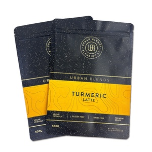 ถุงกาแฟสีดำด้านพิมพ์ลายดิจิตอลขนาด500กรัมถุงซิปแบบตั้งพร้อมโลโก้แบบกำหนดเอง - Product Image 2