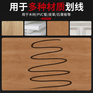Lápiz de Carpintero con Cuerpo de Madera, Mina Negra, Punta Plana, Herramienta para Dibujar y Bocetar, Color Rojo, Impresión UV, Base de Aceite, Lápices Estándar - Product Image 3