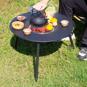 Barbecue d'extérieur haut de gamme, foyer, ensemble de thé, portable, détachable, pour cour, sans fumée, <span class=keywords><strong>table</strong></span> électrique, barbecue au charbon double usage - Product Image 3