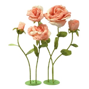 <span class=keywords><strong>ODIS</strong></span> - Decoración de Flores Gigantes de Papel, Flores Mixtas Hechas a Mano, Accesorios Modernos para Fotografía de Bodas, Acción de Gracias, Graduación - Product Image 2