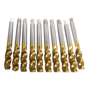 Grifo de máquina de ranura en espiral Chapado en titanio UNC de acero de alta velocidad 5/16-18 para roscado de orificio ciego y evacuación de chips y Chip R - Product Image 5
