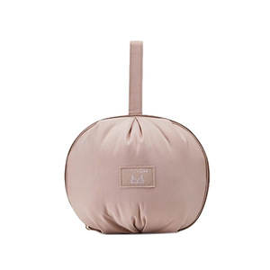 Underwear Storage Bag Round Zippered Portable Travel Organizer For Bras And Intimate Apparel Ivory White - Product Image 5
