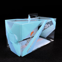 Boîtes d'emballage en PVC en plastique transparent à faible quantité minimale de commande Boîte en plastique PET RPET Boîte d'emballage de vente au détail hautement transparente