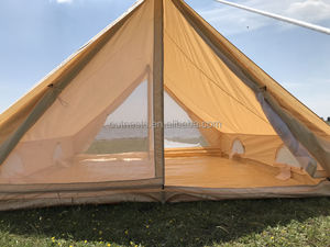 Tienda <span class=keywords><strong>de</strong></span> Campaña Familiar <span class=keywords><strong>Tipo</strong></span> A <span class=keywords><strong>de</strong></span> Lona <span class=keywords><strong>de</strong></span> Algodón para 4 Personas, Yurta Familiar para Acampar al Aire Libre - Product Image 4
