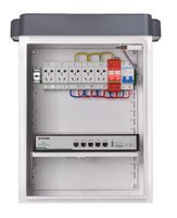 Boîtier de distribution d'énergie extérieur en acier au carbone Q235, boîtier de distribution électrique IP4X-54, boîtiers d'instruments électroniques, surface blanche